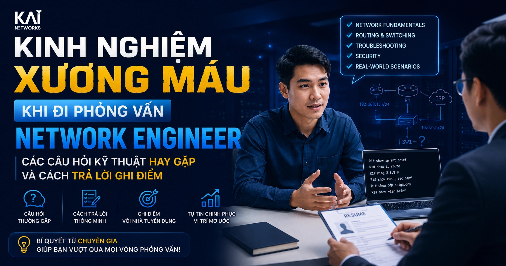 Các Câu Hỏi Kỹ Thuật Hay Gặp Khi Đi Phỏng Vấn Network Engineer