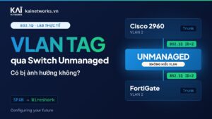 Switch Unmanaged Có Hiểu VLAN Tag 802.1Q Không? Lab Thực Tế (Kiến Thức CCNA)